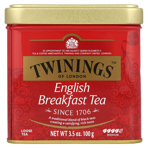 Twinings Twinings, Engelsk Morgen Te, 3,5 oz (100 g)