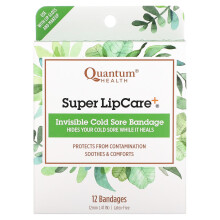 Quantum Health, Super LipCare+, Osynliga Kallsvulstbandage, 12 Bandage