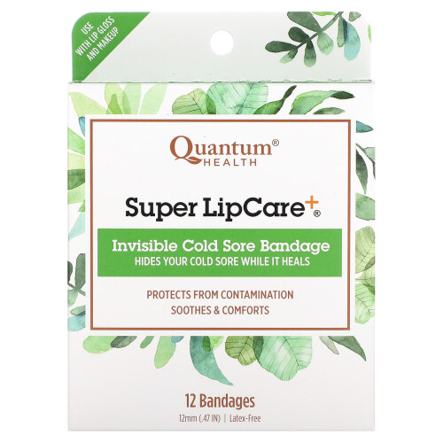 Quantum Health, Super LipCare+, Αόρατοι Κρύσταλλοι για Κρύα Σοβαρή, 12 Bandages