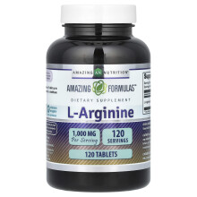 Amazing Nutrition, Amină Arginină, 1.000 mg, 120 Tablete