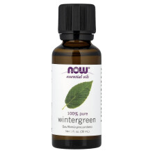 NOW Foods, Essentiële Olien, 100% Pure Wintergreen, 1 fl oz (30 ml)