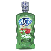 Act, Kid's, Enjuague Anticáries con Flúor, Agua de Sandía Salvaje, 16.9 fl oz (500 ml)