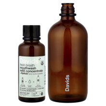 Davids, Kit di Rifornimento per Bocca Fresca, Senza Alcol, Menta Fresca Naturale, 2 Pezzi