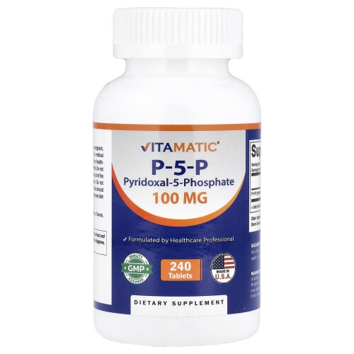 Vitamatic, P-5-P, 100 mg, 240 Tabletes