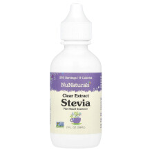 NuNaturals, Estratto di Stevia Clear, 2 fl oz (59 ml)