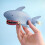 Θήκη για μπρελόκ με ζωάκια Shark Wallet 9,5x7,5cm, πορτοφόλι με φερμουάρ για κέρματα και 8