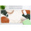 Mouse pad με πράσινα φύλλα Βοημίας 31,5x15,7 ίντσες 2