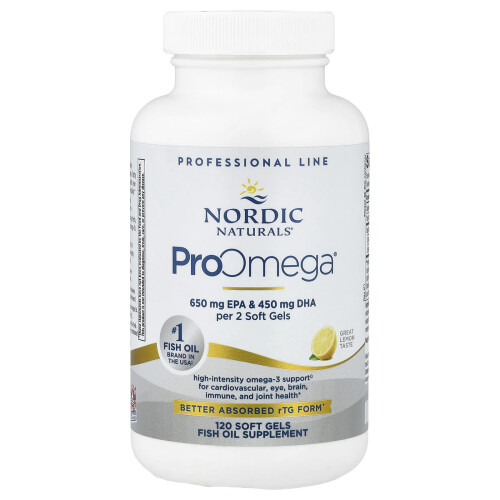 Nordic Naturals Νορδικές Φυσικές, ProΩμέγα, Λεμόνι, 1,000 mg, 120 Μαλακές Γεμίδες
