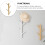 Perchero de pared con forma de rama de madera de pino 3