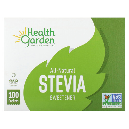 Health Garden, Φυσική Stevia Γλυκαντική, 100 Πακέτα, 1 g Κάθε