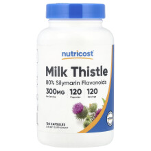 Nutricost, Milk Thistle, 300 mg, 120 Capsules