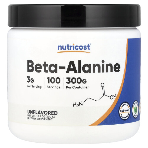Nutricost, Beta Alanine, Ongeureerd, 10.7 oz (300 g)