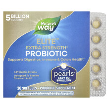 Nature's Way, Pearls Elite Probiotikum, 5 Milliarden CFU, 30 Softgels