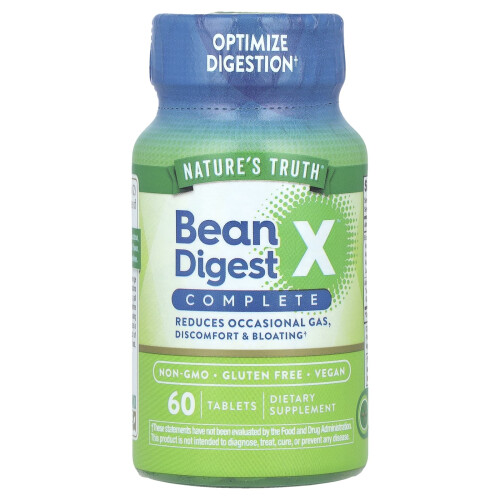 Nature's Truth, Bean Digest X Complete, 60 Tablete