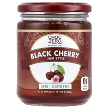 ChocZero, Sort Cherry Jam Stil, 12 oz (340 g)
