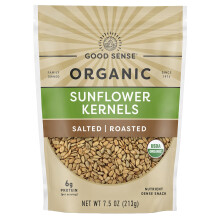 Good Sense, Semi di Girasole Organici, Salati, Arrostiti, 7.5 oz (213 g)