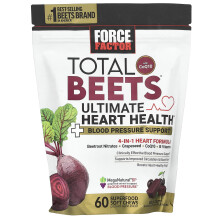 Force Factor, Celá řepa s CoQ10, Černý švestkový, 60 Superfood Soft Chews