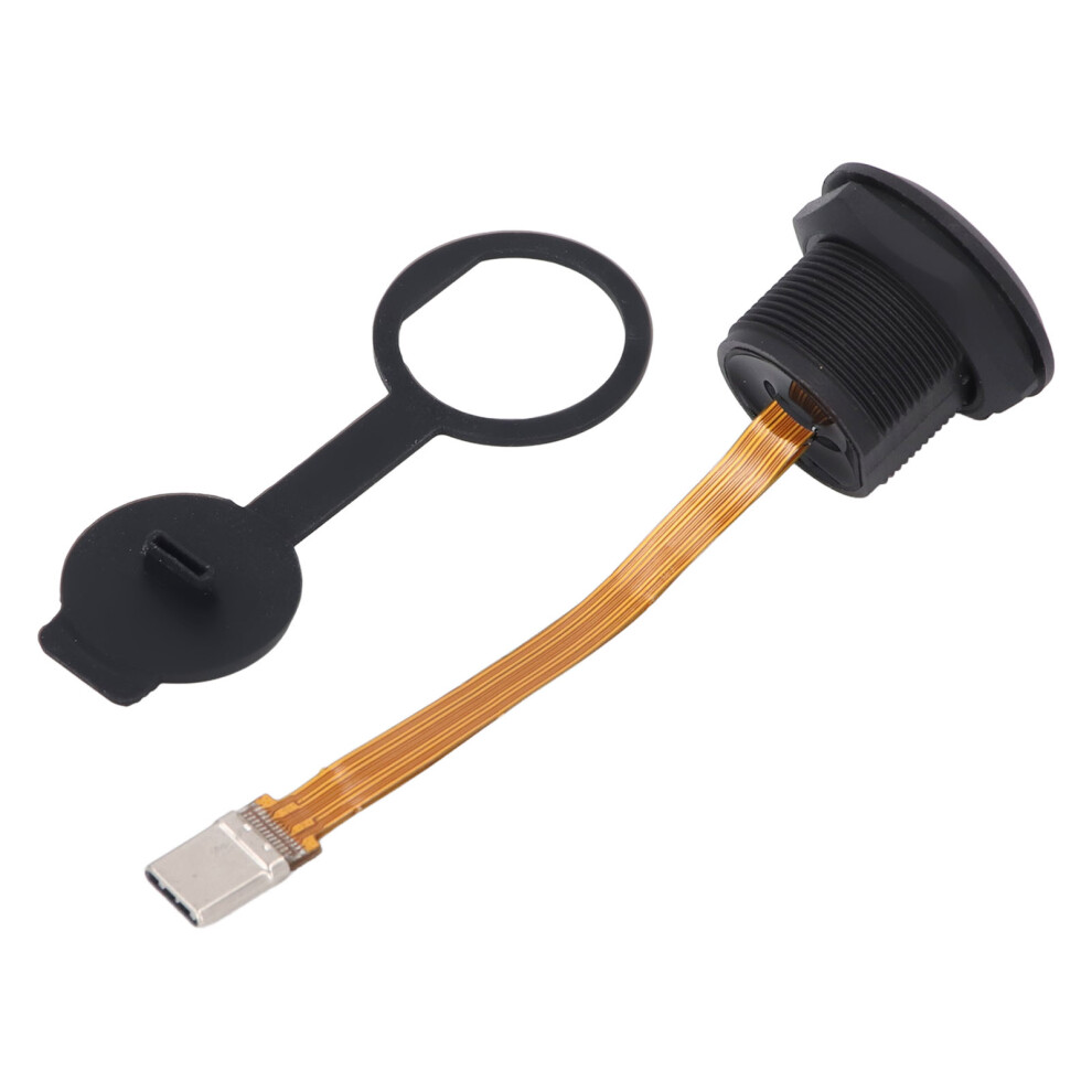 Type C 3.1 Female To Male Panel Mount Adapter 0.1M Ip67 Connector 8781384759501