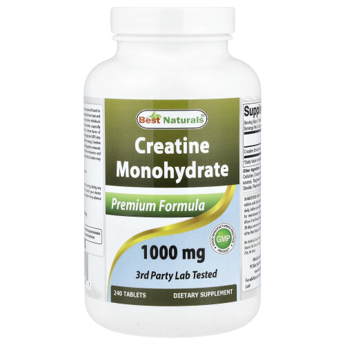 Καλύτερη Φύση, Κρεατινίνη Μονοϋδράτη, 1,000 mg, 240 Τάμπλες