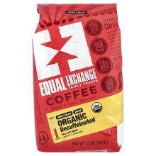 Equal Exchange, Biologische Koffie, Gehele Bonen, Full City Roast, Gedecodeerd, 12 oz (340 g)