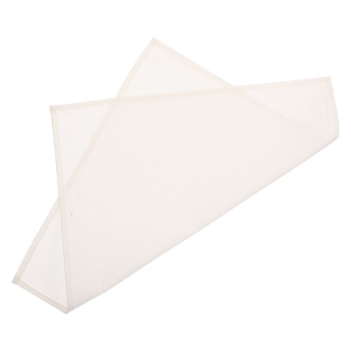 Serviettes de table carrées en coton et lin blanc, lot de 2 2