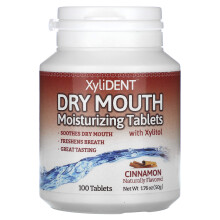 XyliDENT, Droge Mond Hydratiserende Tablets met Xylitol, Cinnamon, 100 Tablet