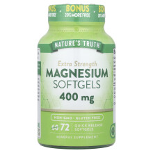 Nature's Truth, Extra Strength Magnesium, 400 mg, 72 Quick Release Softgels