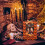 Halloween trä fotoram prydnad pumpa design 3