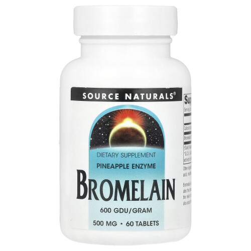 Source Naturals, Bromelain 600 GDU/g, 60 tablet