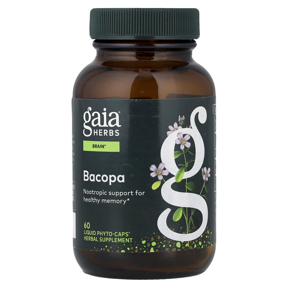 Gaia Herbs , Bacopa, 60 Vegan Liquid Phyto-Caps