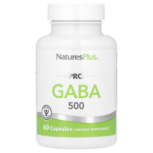 NaturesPlus, PRO GABA 500, 60 Kapsules (500 mg per Kapsule)