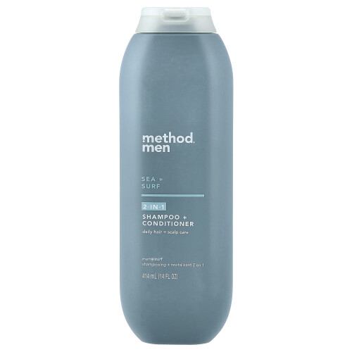 Method Method, Άντρες, 2-in-1 Σαμπουάν + Κοντιόνερ, Θάλασσα + Σούρφ, 14 fl oz (414 ml)