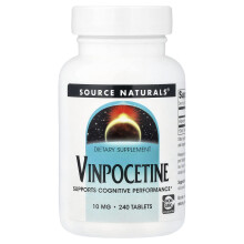 Πηγές Φυσικών, Vinpocetine, 10 mg, 240 Tablets