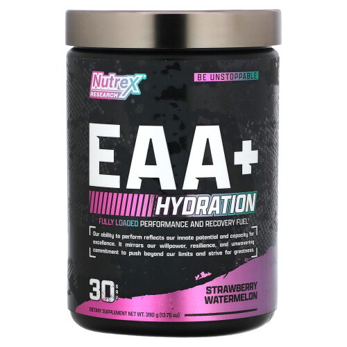 Nutrex Research, EAA+ Hidratação, Morango e Melão, 13.76 oz (390 g)