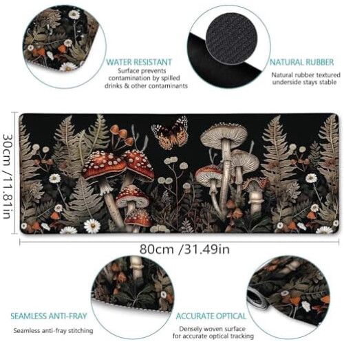 Extra Large Cherry Blossom Cat Mouse Pad31.5x11.8in 1