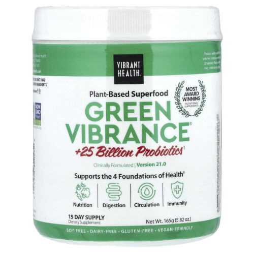 Green Vibrance +25 Billion Probiotika, Version 21.0, 5,82 oz (165 g)