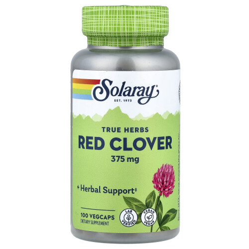 Solaray, True Herbs, Rotklee, 375 mg, 100 VegCaps