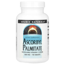 Source Naturals, Ascorbyl Palmitate, 500 mg, 90 Tablety
