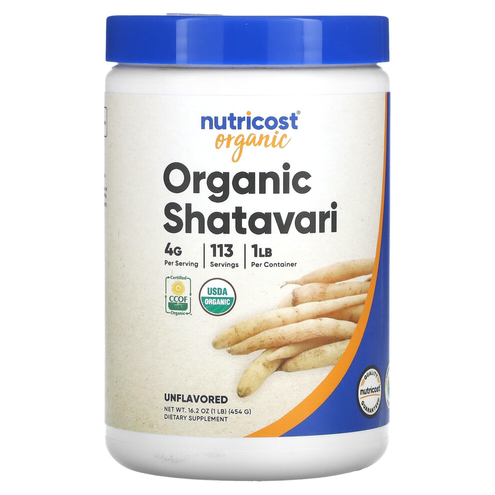 Nutricost , Organic Shatavari, Unflavored, 16.2 Oz (454 G)