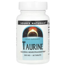 Source Naturals, Tauriini, 500 mg, 60 Tablettia