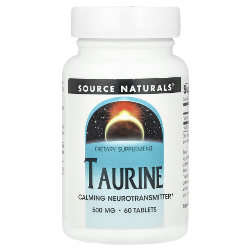Source Naturals, Tauryna, 500 mg, 60 Tabletek