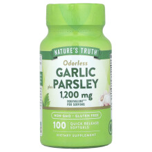 Nature's Truth, Odorless Garlic & Parsley, 100 Quick Release Softgels