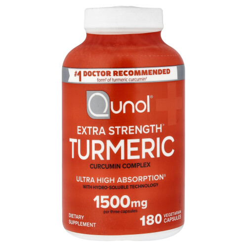 Qunol, Extra Strength Τερμιναδίου, 1.500 mg, 180 Βοτάνιοι Φιάλιες (500 mg ανά Φιάλη)
