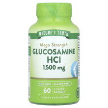 Nature's Truth, Glukozamina HCl, Mega Siła, 1 500 mg, 60 Zabite Tabletki