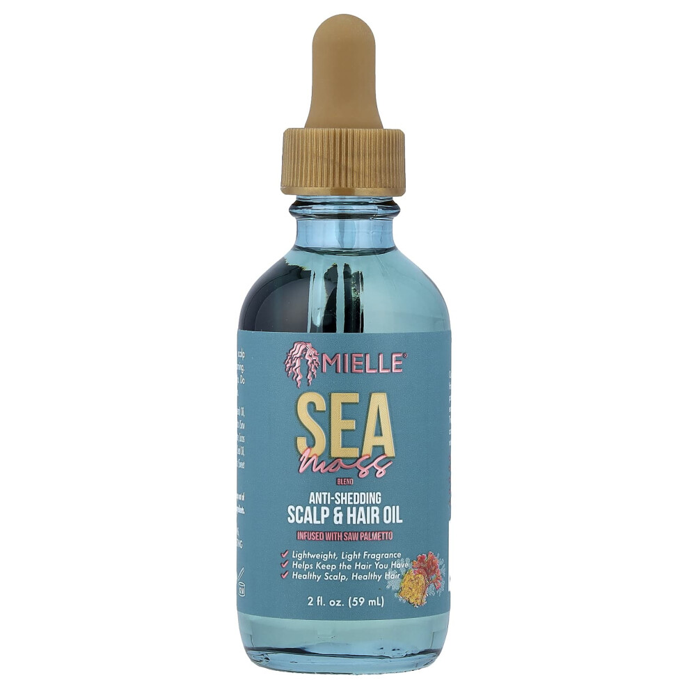 Photos - Other Cosmetics OZ Racing Mielle, Anti-Shedding Scalp & Hair Oil, Sea Moss, 2 fl oz (59 ml)
