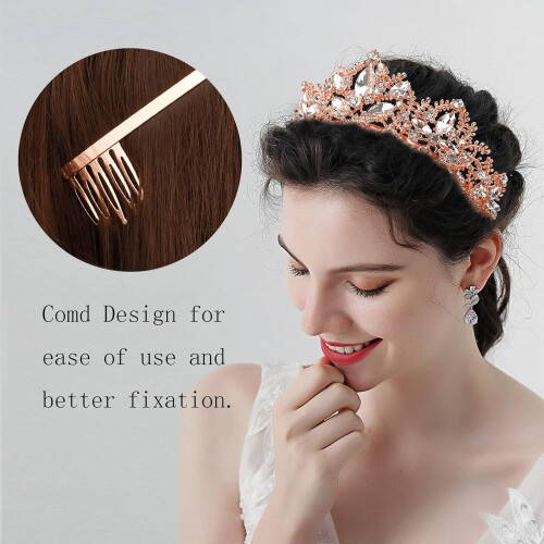 Tiara prateada com strass para mulheres e meninas (1 peça) 1