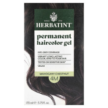 Herbatint, Permanent Hårfärg Gel, 4M Mahogny Kastanj, 5,75 fl oz (170 ml)