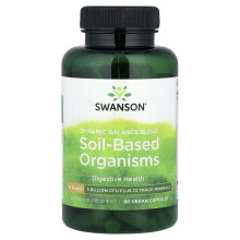 Swanson, Jordsbaserade Organismer, Dynamisk Balans Blending, 5 Miljard CFU, 90 Veggie Capsuler