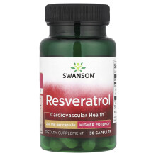 Swanson, Resveratrol 250 mg, 30 Capsule