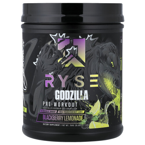 RYSE, Προετοιμασία Εργασίας, Godzilla, Μαύρο Κερασιά Λεμόνι, 1.7 lbs (764 g)